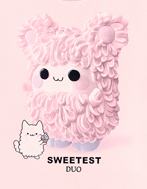 Пудрово-розовая футболка для девочки