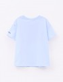 Голубая футболка для девочки