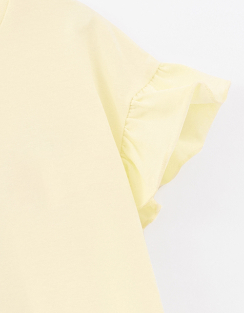 Светло-жёлтая футболка для девочки Светло-жёлтая футболка для девочки