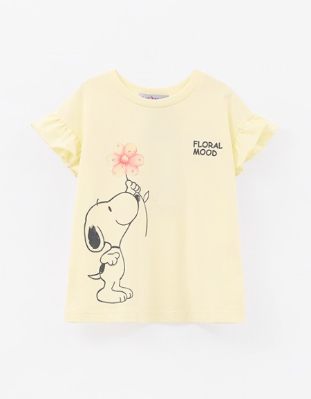 Светло-жёлтая футболка для девочки Светло-жёлтая футболка для девочки