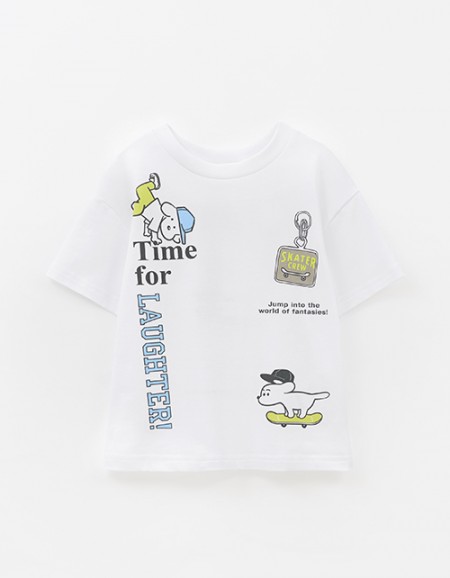 Белая футболка для мальчика