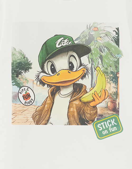 Молочная футболка для мальчика