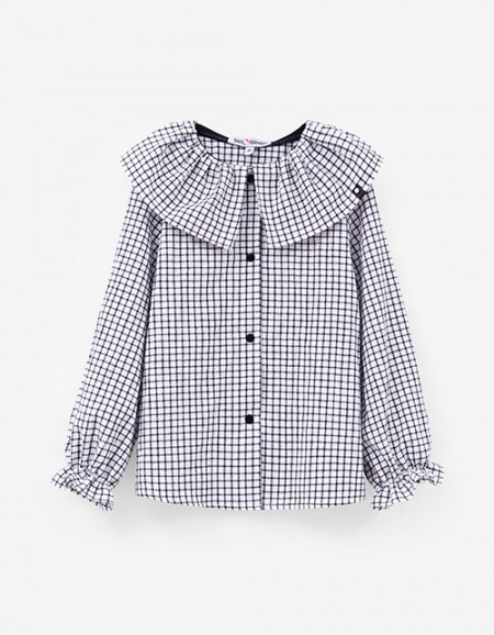 Блузка в клетку для девочки