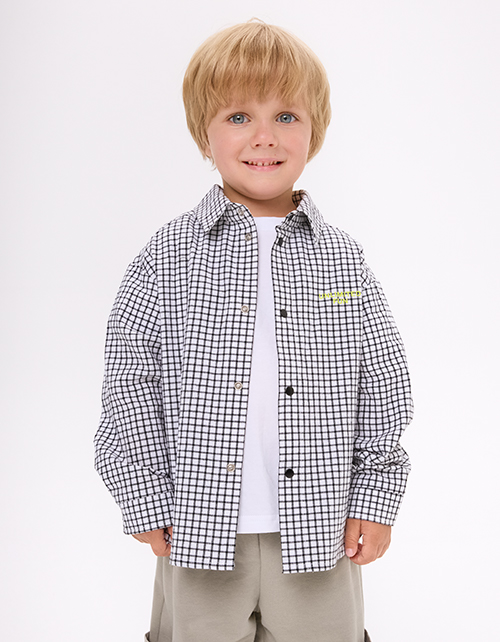 Рубашка в клетку для мальчика Рубашка в клетку для мальчика