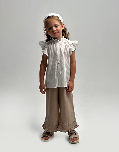 Льняные капри для девочки