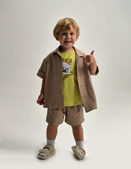 Фисташковая футболка для мальчика