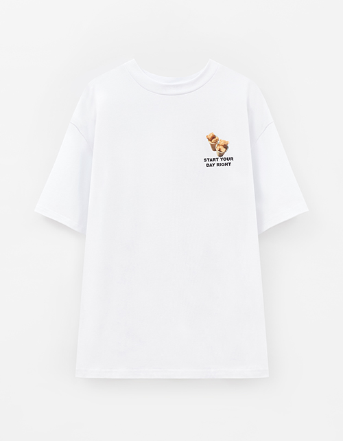 Белая футболка для девочки