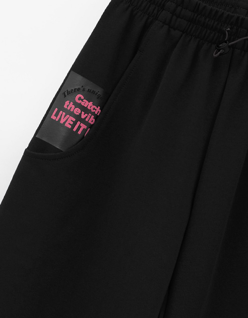 Чёрные удлинённые бермуды для девочки