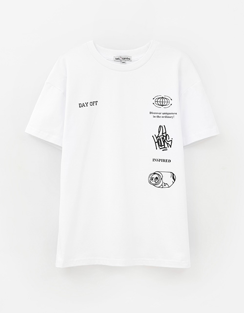 Белая футболка для мальчика