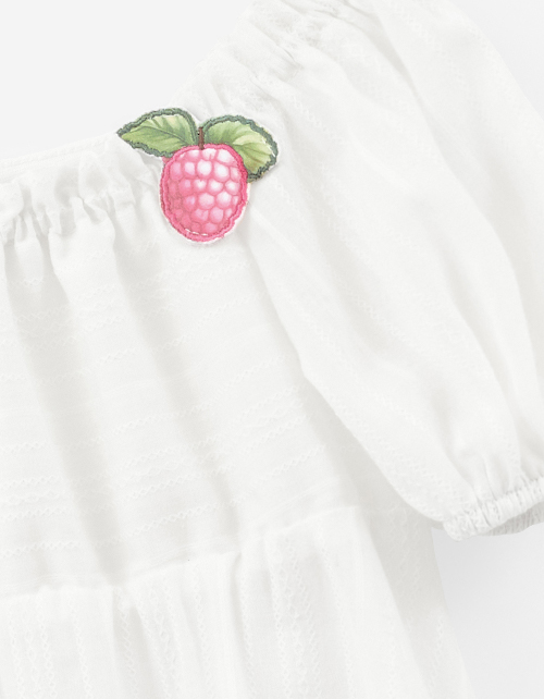 Молочное платье для девочки