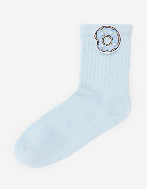 Авторские голубые носки для девочки Авторские голубые носки для девочки