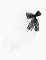 Белые носки с бантом для девочки