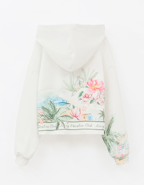 Укороченное худи для девочки