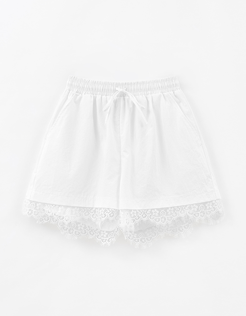 Белые шорты-боксёры для девочки Белые шорты-боксёры для девочки