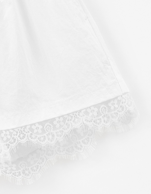 Белые шорты-боксёры для девочки