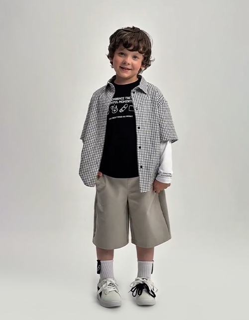 Рубашка в клетку для мальчика