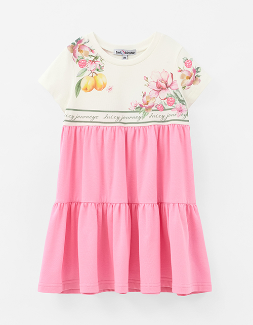 Яркое платье с каскадной юбкой для девочки Яркое платье с каскадной юбкой для девочки