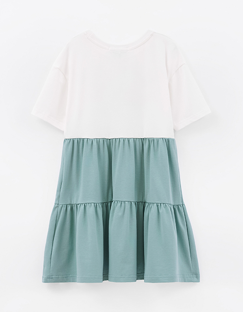 Платье с каскадной юбкой для девочки