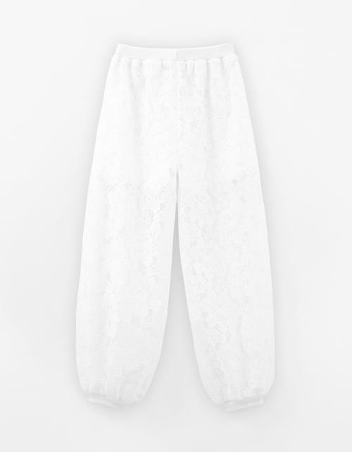 Кружевные брюки-джоггеры для девочки Кружевные брюки-джоггеры для девочки
