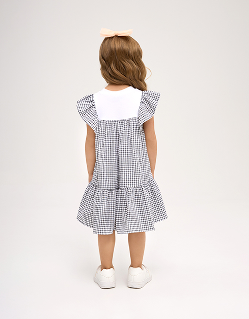 Платье в клетку для девочки