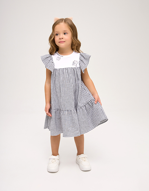 Платье в клетку для девочки Платье в клетку для девочки