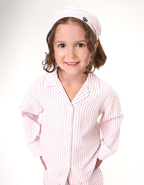 Рубашка в пижамном стиле для девочки Рубашка в пижамном стиле для девочки