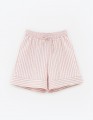 Шорты в полоску в пижамном стиле для девочки