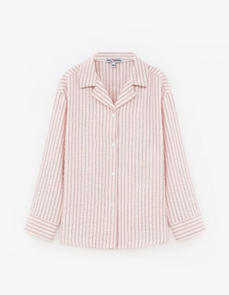 Рубашка в пижамном стиле для девочки Рубашка в пижамном стиле для девочки