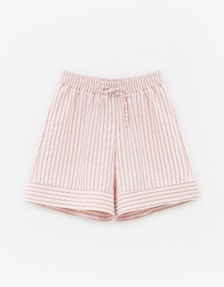 Шорты в полоску в пижамном стиле для девочки