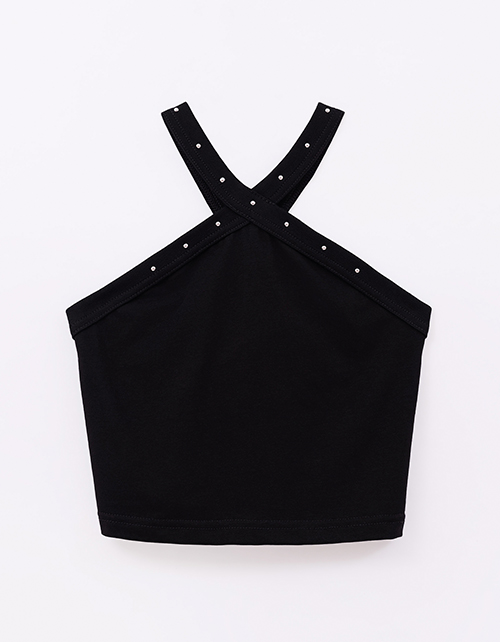 Чёрный топ для девочки