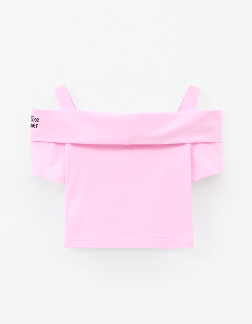 Светло-розовый топ для девочки