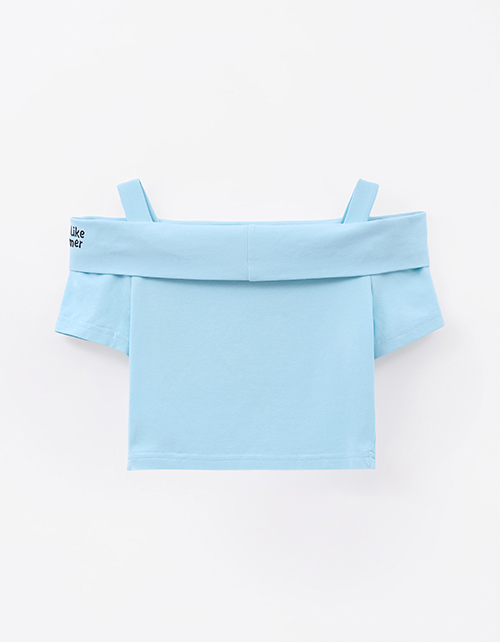 Светло-бирюзовый топ для девочки