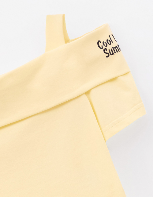 Светло-жёлтый топ для девочки