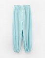 Светло-бирюзовые брюки-аладдины для девочки