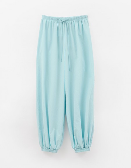 Светло-бирюзовые брюки-аладдины для девочки