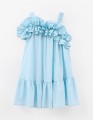Летнее платье в светло-бирюзовом оттенке для девочки