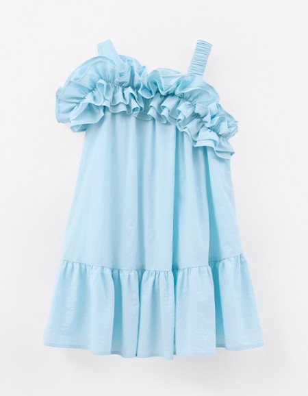 Летнее платье в светло-бирюзовом оттенке для девочки Летнее платье в светло-бирюзовом оттенке для девочки