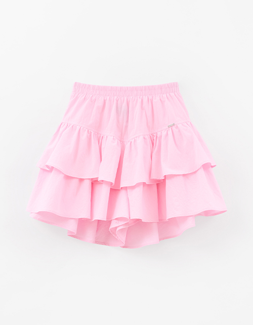 Светло-розовая юбка-шорты для девочки