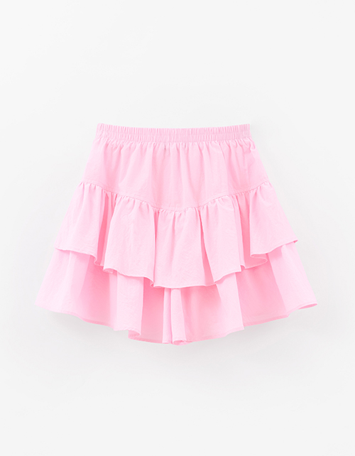 Светло-розовая юбка-шорты для девочки